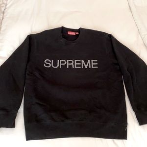 MOVING SALE - Supreme Zig Zag Stitch Panel Crew